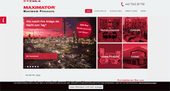 Desktop Screenshot of maximator-ht.com